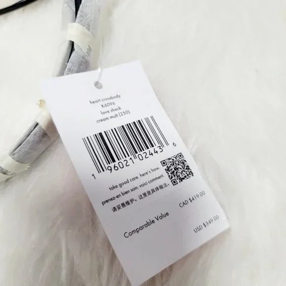 kate Spade K6096 love shack cherry heart crossbody in cream multi - Picture 1 of 4